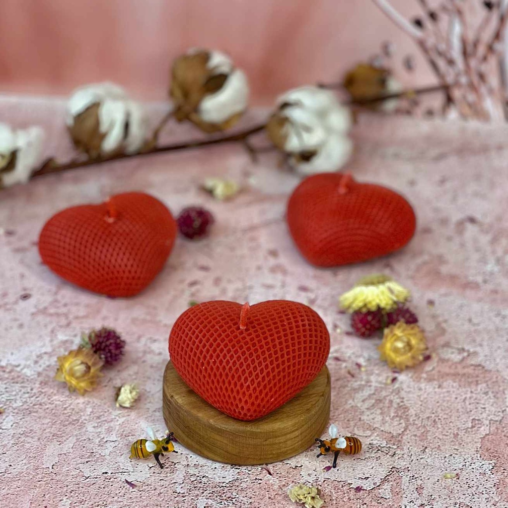 Свічка "Серце з візерунком велике"