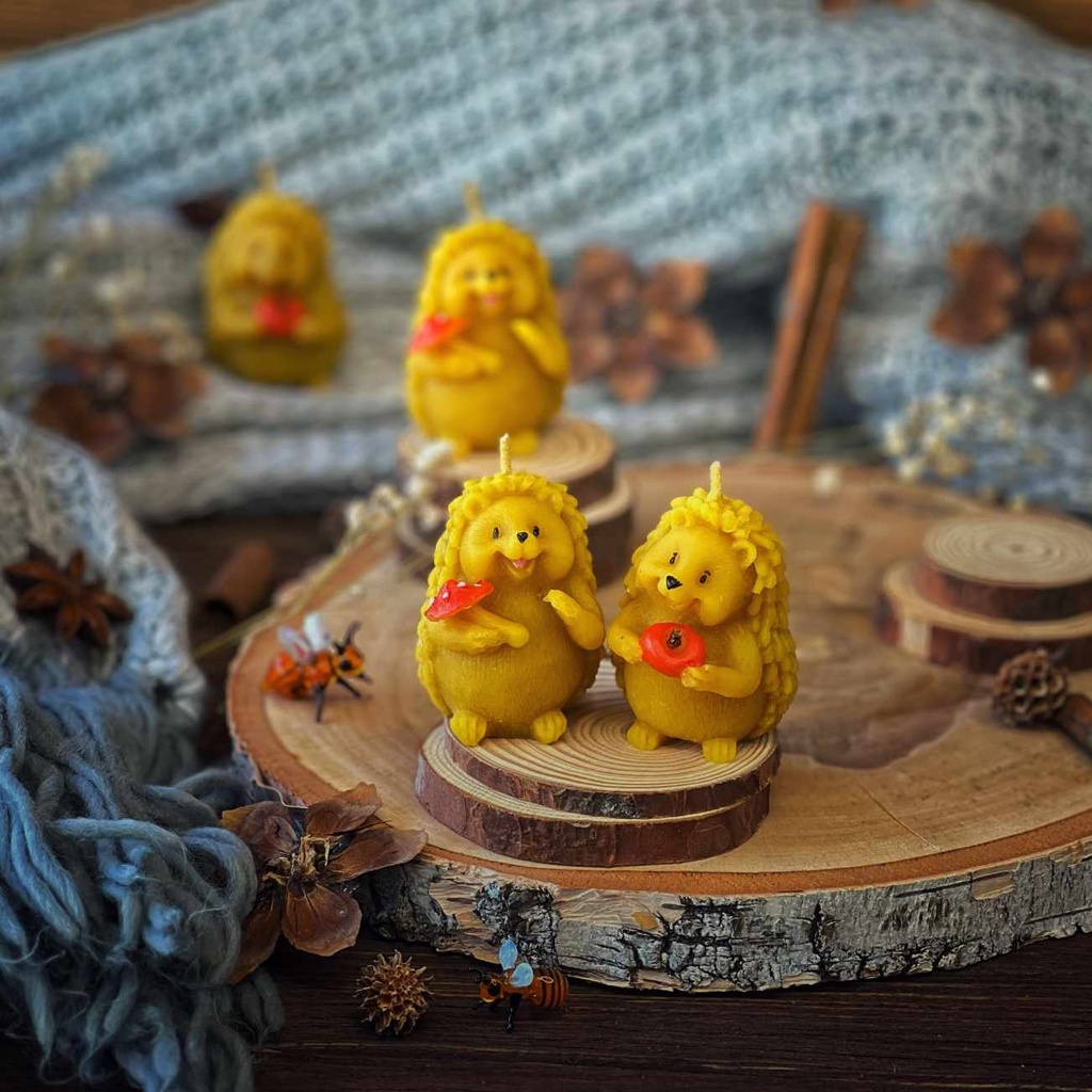 Свічки "Їжачки" в подарунковому пакуванні