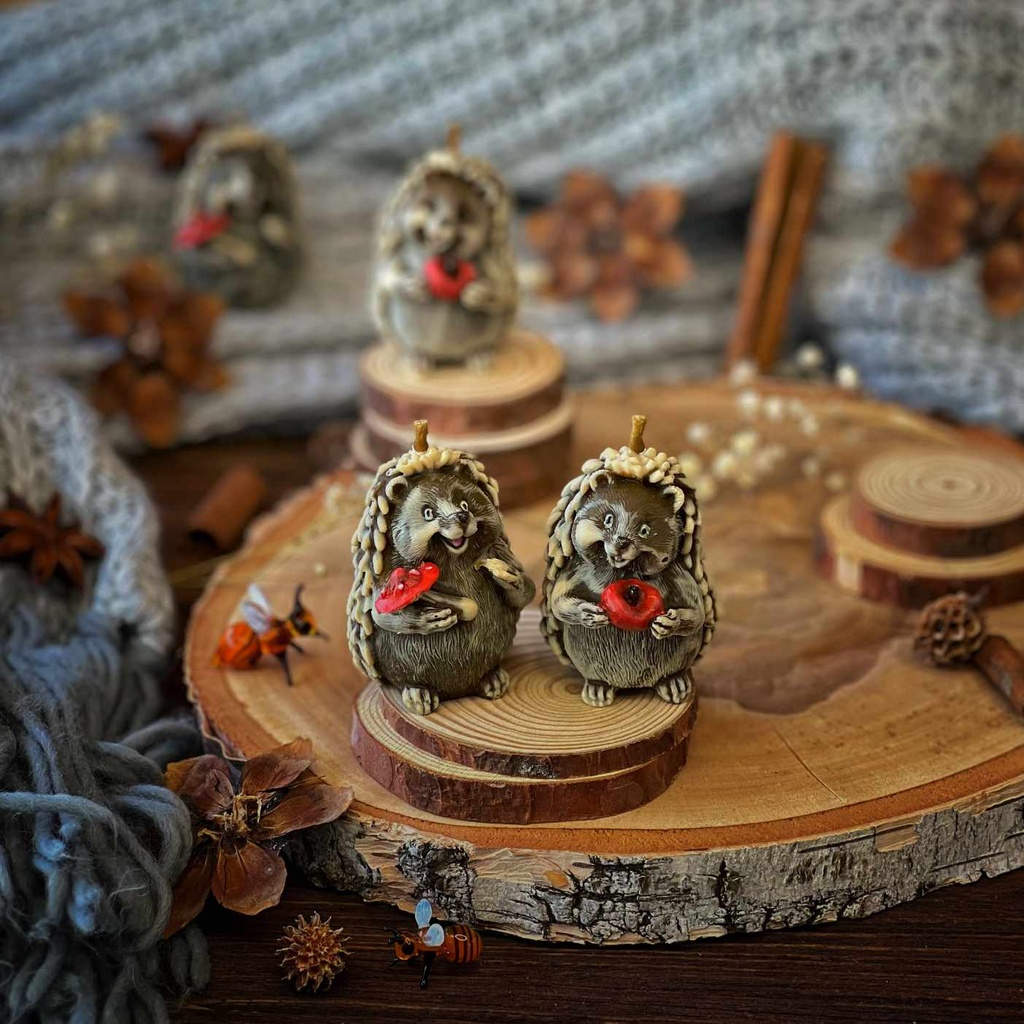 Свічки "Їжачки" в подарунковому пакуванні