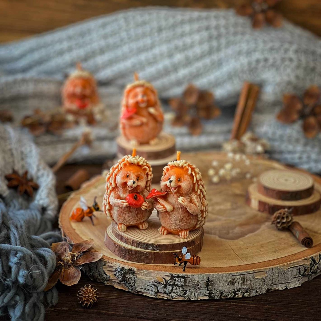 Свічки "Їжачки" в подарунковому пакуванні