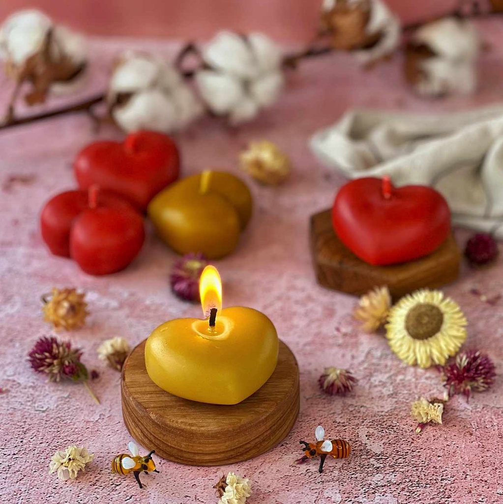 Свічка "Серце гладке"