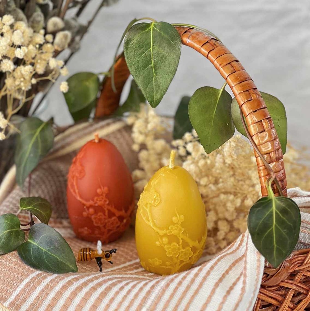 Свічка "Яйце з цвітом"