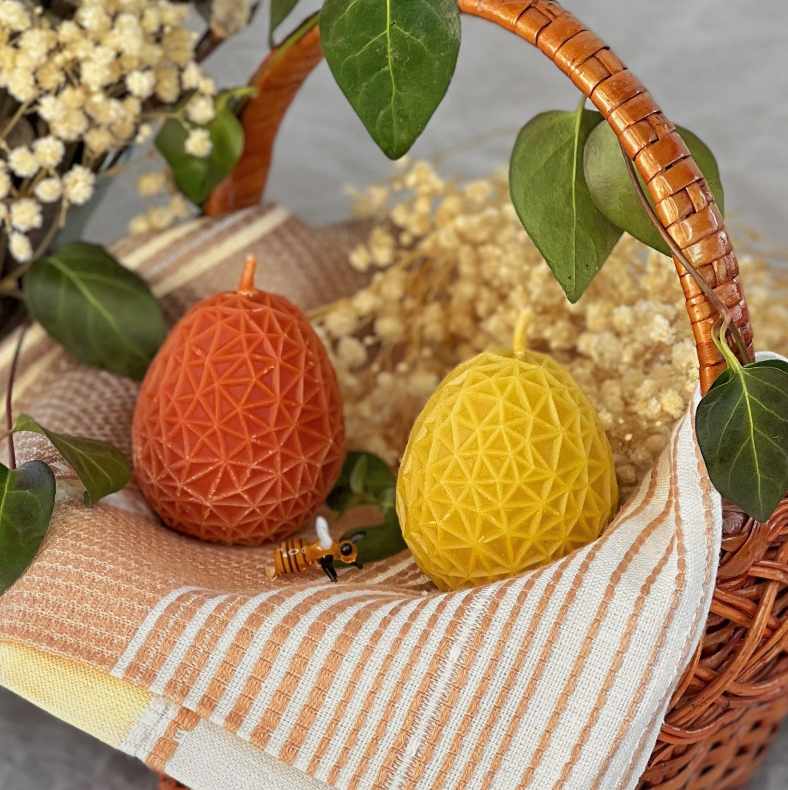 Свічка "Яйце павутинка"