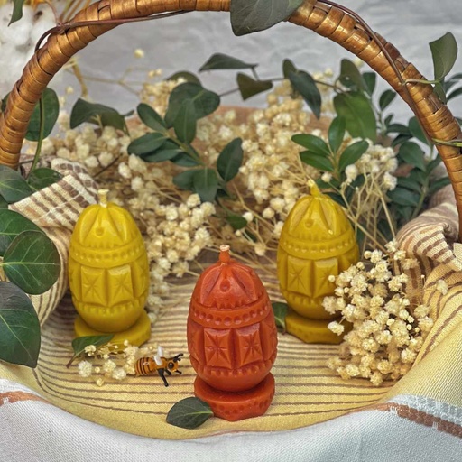 Свічка "Яйце з зірочками"
