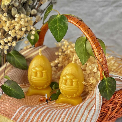 Свічка "Яйце з храмом"