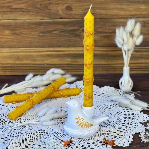 Свічка столова "Золоті бджоли"