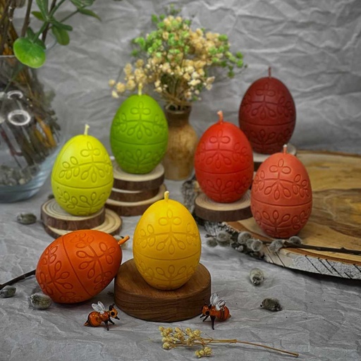 Свічка "Яйце весняне мереживо"